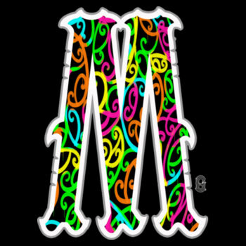 M- Kowhaiwhai Womans Crop Tee Design