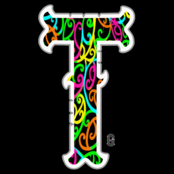 T- Kowhaiwhai Womans Crop Tee Design