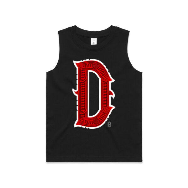 D - Whero Kids Singlet Thumbnail