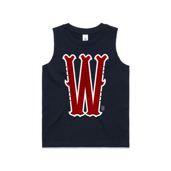 W- Whero Kids Singlet Thumbnail