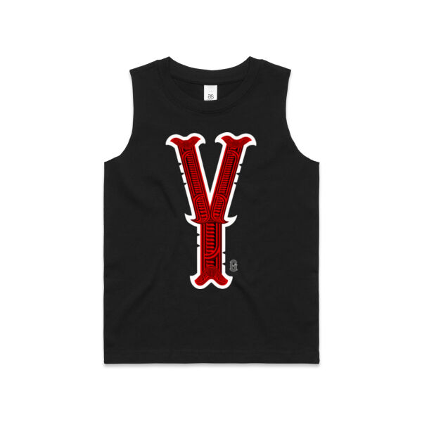 Y- Whero Kids Singlet Thumbnail