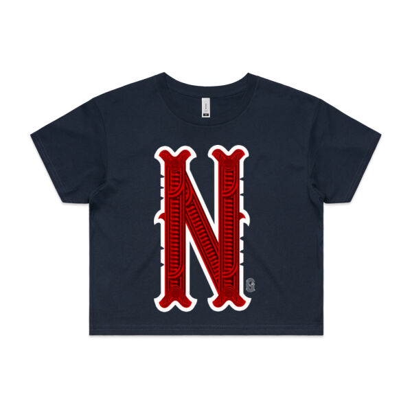 N- Whakairo Womans Crop Tee Thumbnail