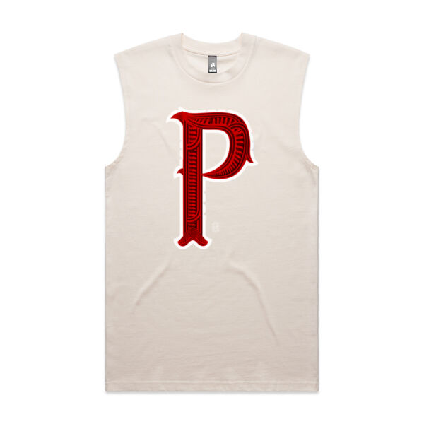P- Whakairo Mens Singlet Thumbnail