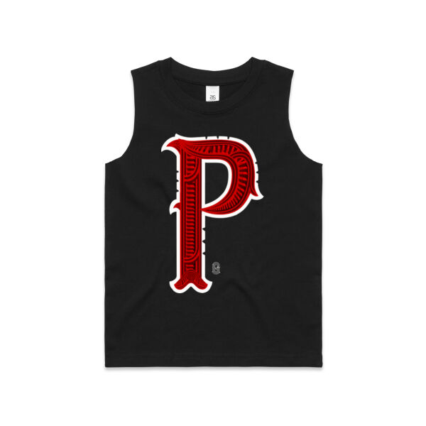 P- Whakairo Kids Singlet Thumbnail