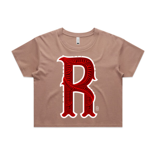 R- Whakairo Womans Crop Tee Thumbnail