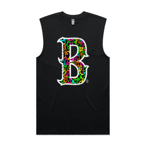 B- Kowhaiwhai Mens Singlet Thumbnail
