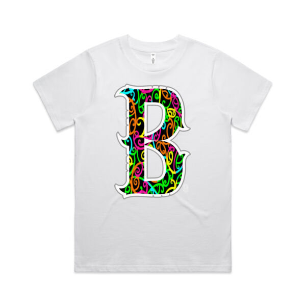 B- Kowhaiwhai Womans Tee Thumbnail