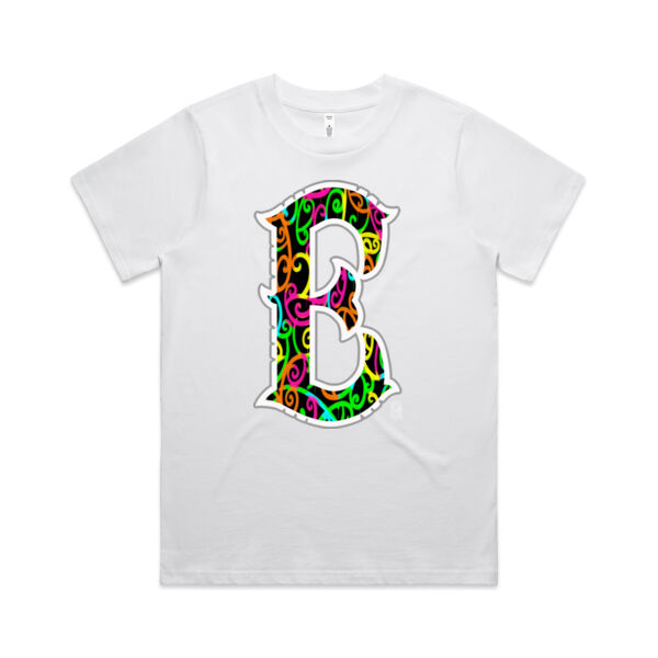 E- Kowhaiwhai Womans Tee Thumbnail