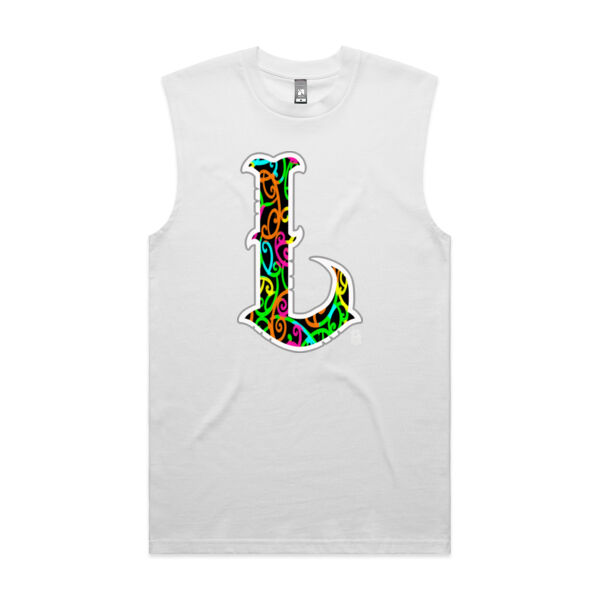 L- Kowhaiwhai Mens Singlet Thumbnail