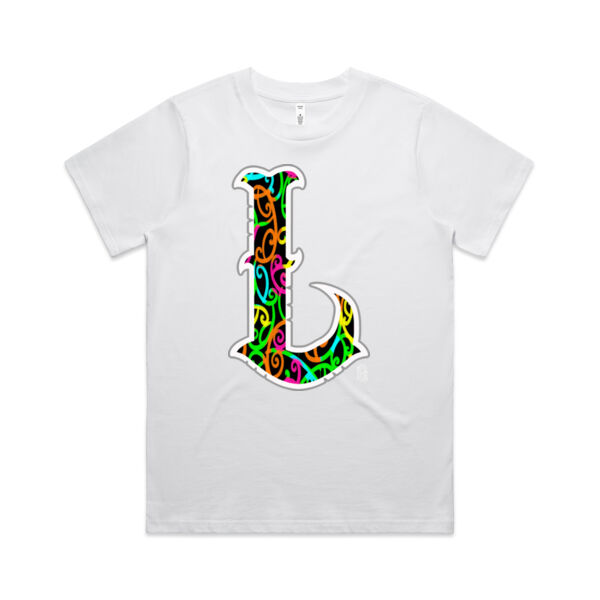 L- Kowhaiwhai Womans Tee Thumbnail