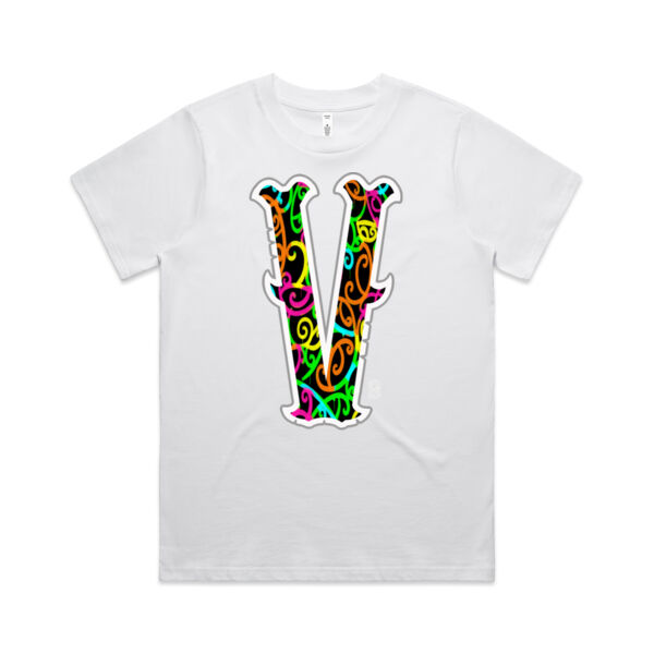 V- Kowhaiwhai Womans Tee Thumbnail