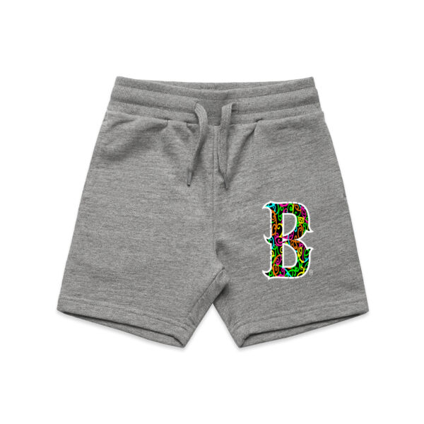 B- Kowhaiwhai Kids Track Shorts Thumbnail