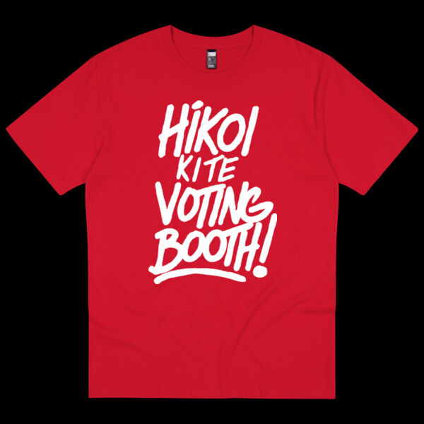 Hikoi Ki Te Voting Booth - T Shirt RED Thumbnail